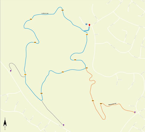 La Sierra Trailhead Map