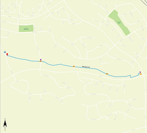 Madrugada Trailhead Map