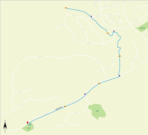 Overlook Trailhead Map