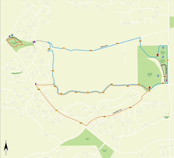 Community and McCoy Trailhead Map