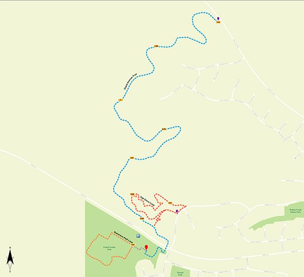 Grand Ave Trailhead Map