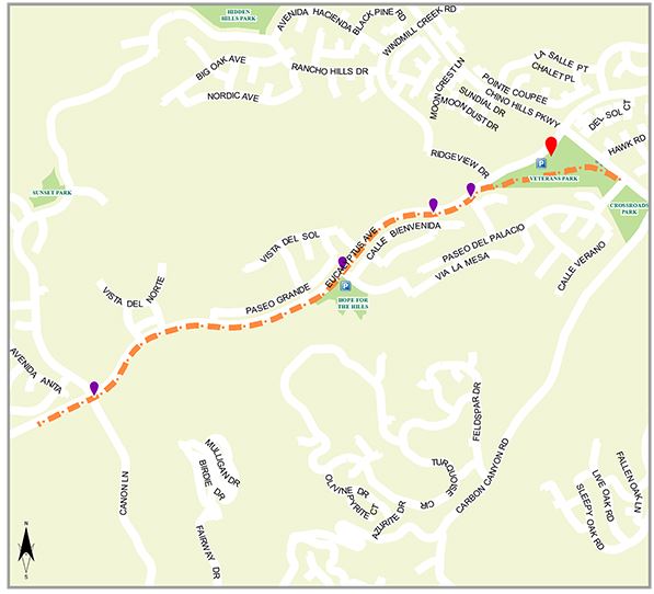Coral Ridge Trail Map