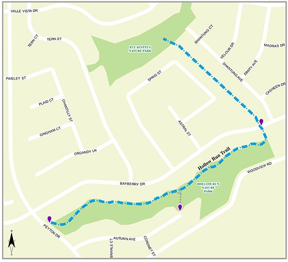 Hollow Run Trail Map