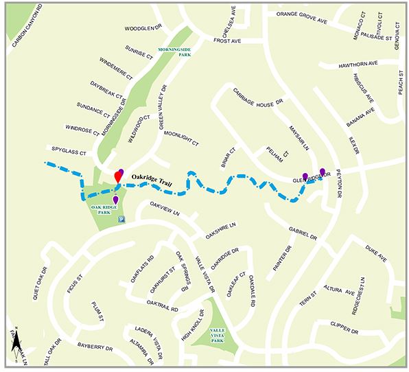 Oakridge Trail Map