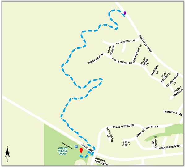 Grand Ave Trail Map